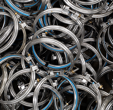 Morsetti per tubi pneumatici