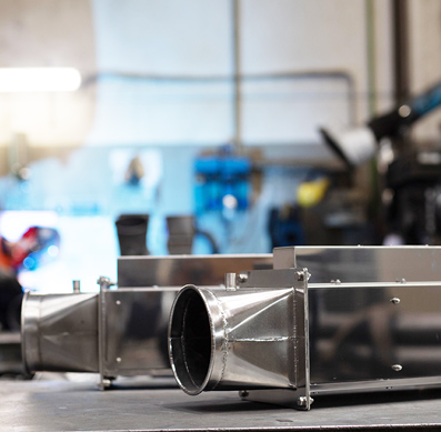 Particolare Diffusore di aria calda per trasporto pneumatico