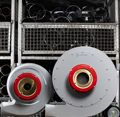 Dettaglio Ventilatore centrifugo per movimentazione pneumatica