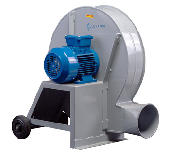 Ventilatori centrifughi per movimentazione pneumatica