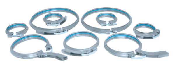 Morsetti per tubi pneumatici